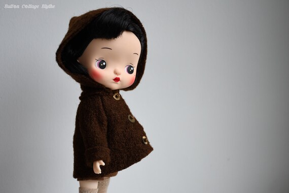 boiled wool swing coat