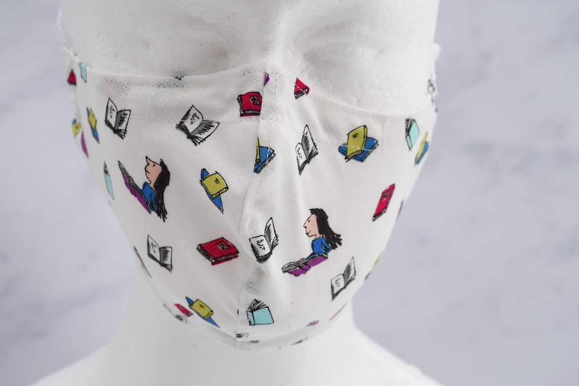 Matilda Roald Dahl Washable youth child kids Face mask / Etsy