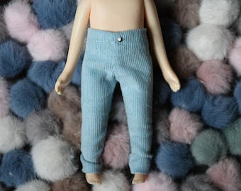 Dusky blue soft corduroy trousers / pants for holala dolls
