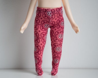 Little pink and red patterned tights / pantyhose for holala dolls