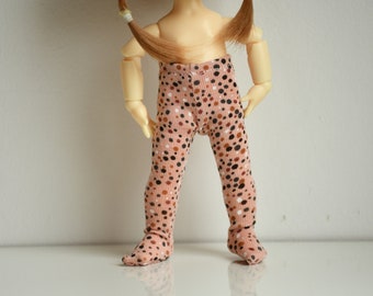 Little polka dot pink tights / pantyhose for Lati Yellow, Middie Blythe or Pukifee dolls