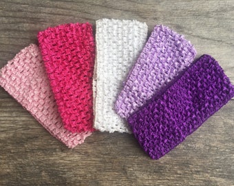 tutu supply, crochet headband, waffle headband, 2.75 inch headband, infant headband, hair accessory supplies