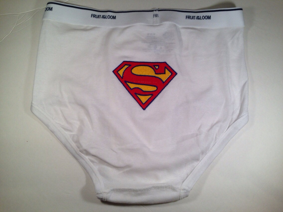 Tighty Whitey Funny Superman Superhero Gag Gift Mens Underwear 