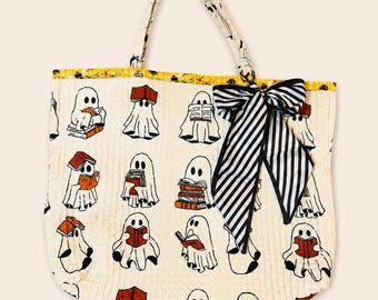 Spooky Ghost tote with lining