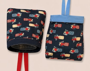 Americana Motif - Handmade Car Trash Bin – Reusable & Convenient
