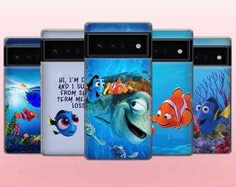Fish Cartoon Phone Case for Google Pixel, Samsung, iPhone TPU Protection