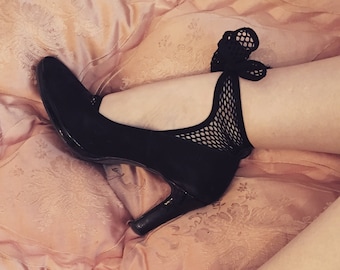 Chaussettes fantaisies - Chaussettes dentelle noir