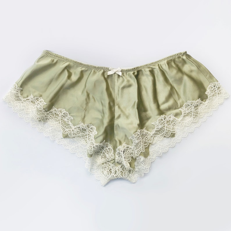 Green Silk Panties Stretch Silk Boyshort Panties Etsy