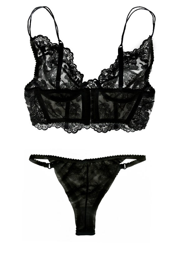 Conjunto de lencería sexy Corsé underbust Conjunto de lencería