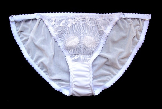 White Sheer Panties Sexy Sheer Panties See Through Knickers Mesh Panties  Sexy Sheer Lingerie Honeymoon Gift Ideas bride Underwear -  Canada