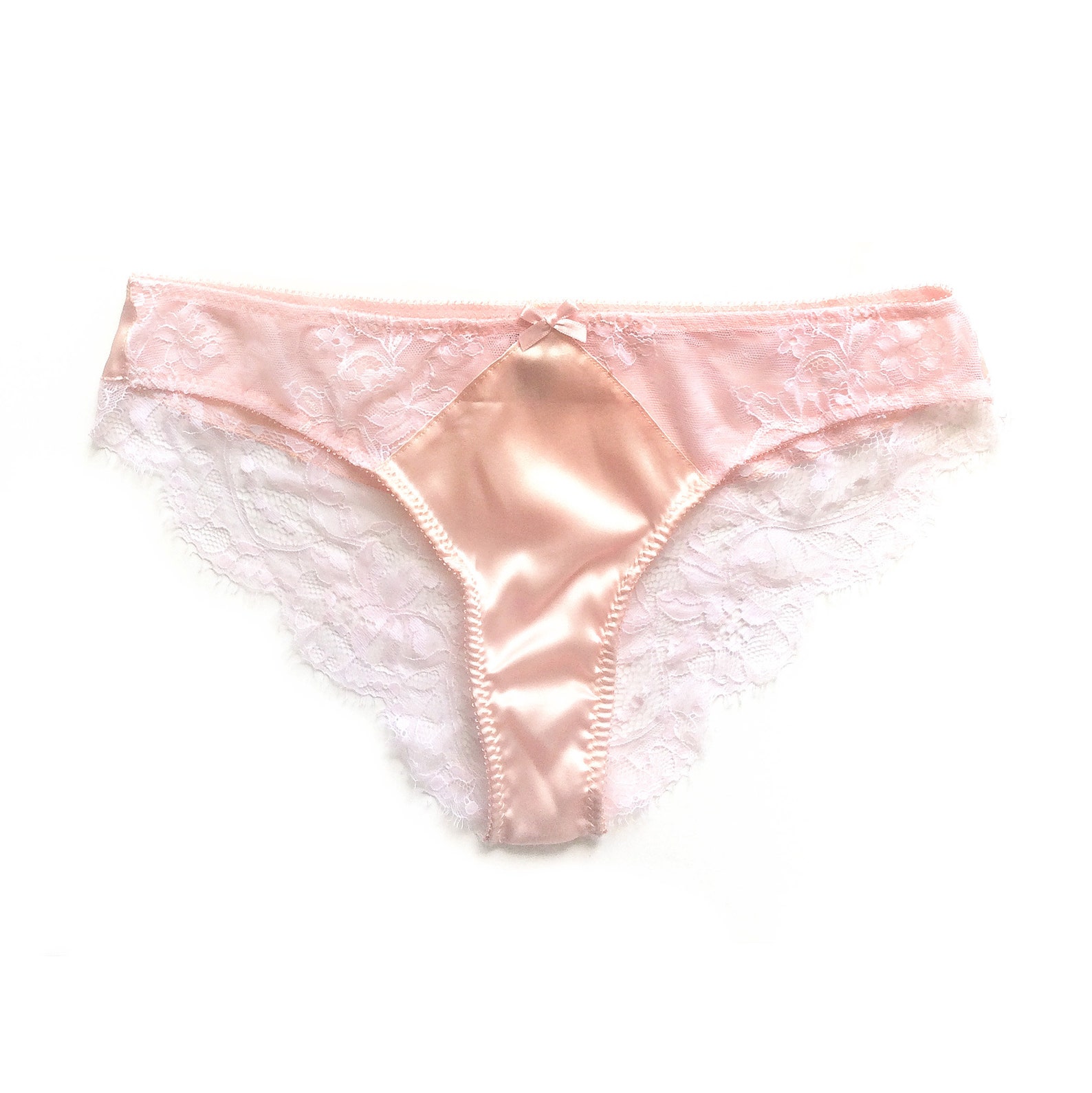 Silk Pink Panties Pink Lace Panties Lace Brief Lace Tanga Pink Lingerie
