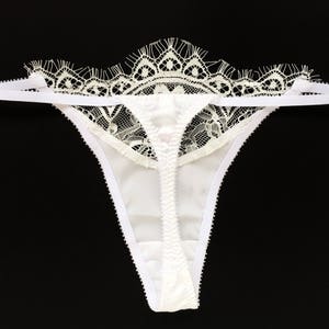 Lace Thong Thong Panties White Thong Panties Hot Panties - Etsy