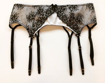 Garter belt - garter belt - Silk garter belt - silk lingerie