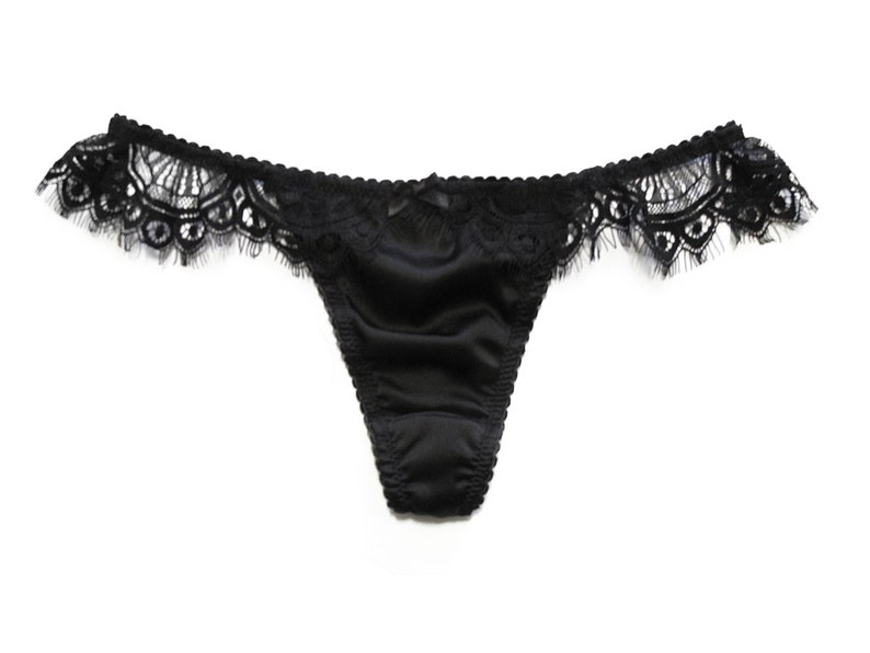 Lace Thong Thong Panties Black Thong Panties Hot Panties - Etsy