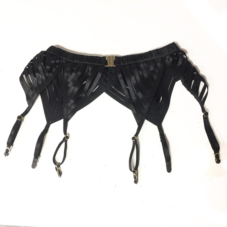 Garter Belt Black Garter Belt Black Satin Garter Belt Silk Garter Belt