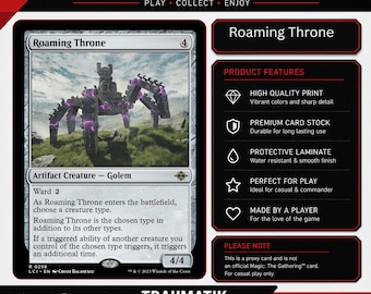 Secret Lair Goblin Storm: Roaming Throne by Wizard of Barge Proxy