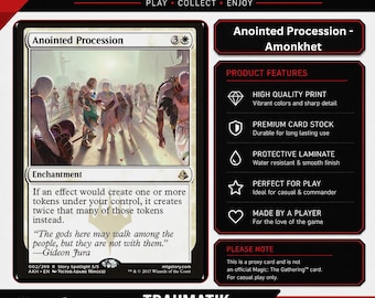 Anointed Procession - Proxy Full Art Custom Card - Etsy