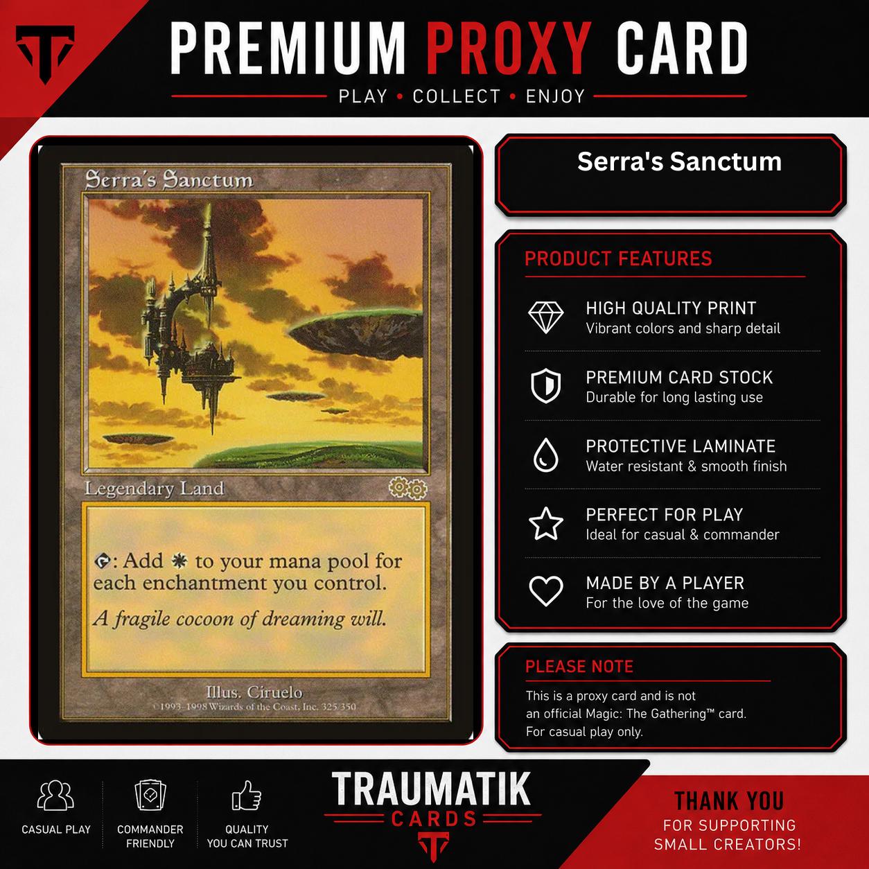 Mtg Serra Sanctum - Etsy