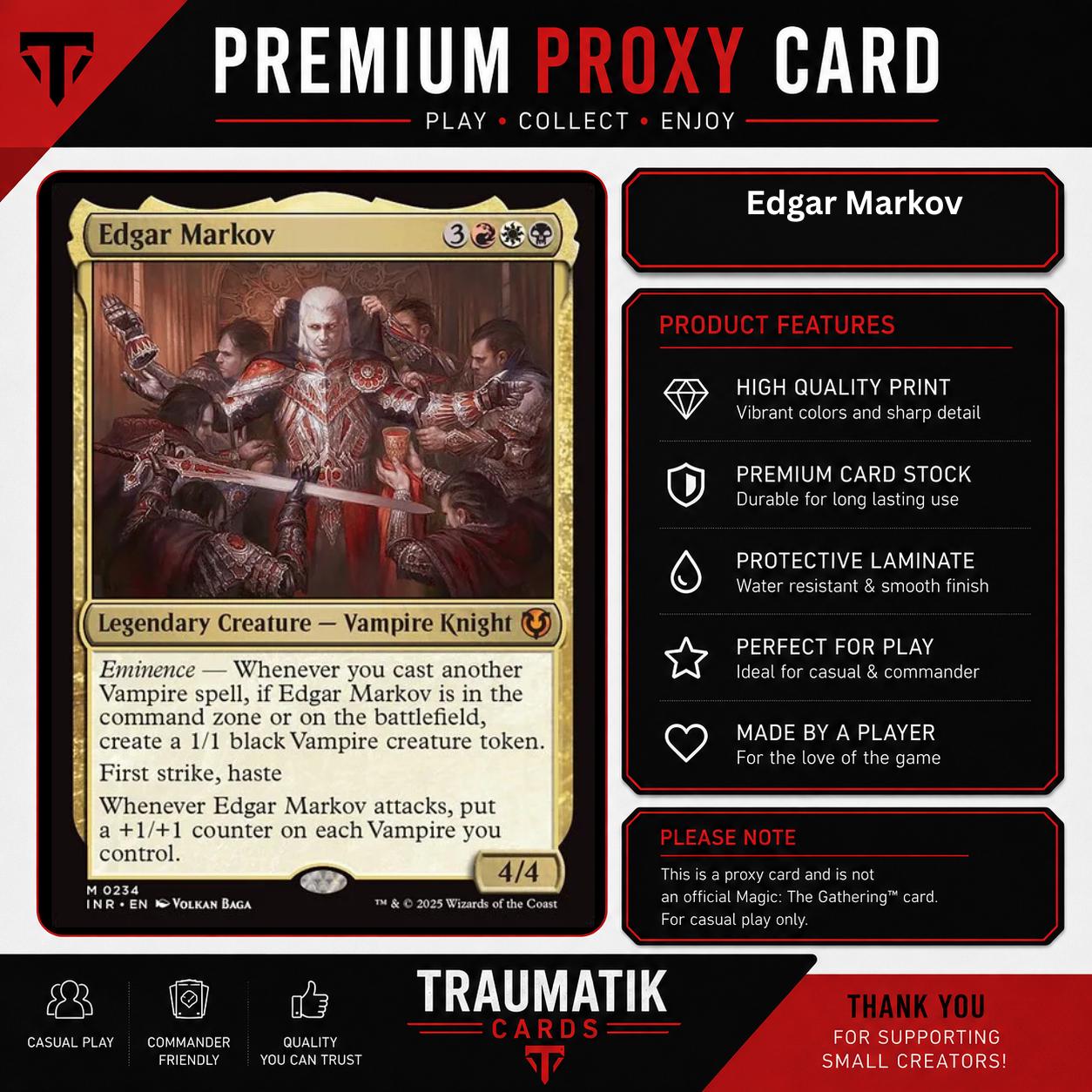 Custom Edgar Markov Cards - Etsy