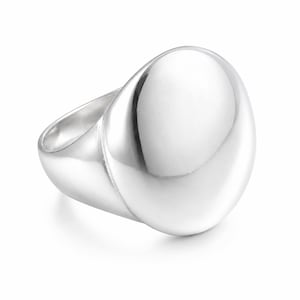 925 Serling Silver Big Dome Ring, Chunky Minimalist Statement Ring Jewelry, Gift For Her