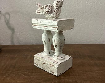 Shabby Chic Bird Figure Bookend