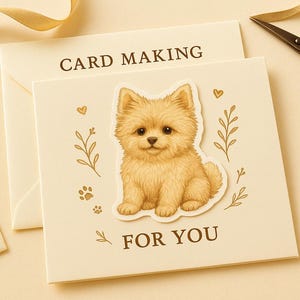 Pomapoo Complete Bundle | Sitting + Lying + Sticker Sheet | Printable Dog Sticker Set image 5