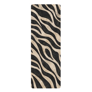 Yogamat van rubber met zebraprint | Antislipmat met dierenprint