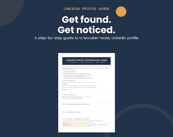 LinkedIn Profile Optimisation Guide | Headline, About & Keyword Templates | Get Found by Recruiters | Editable Word