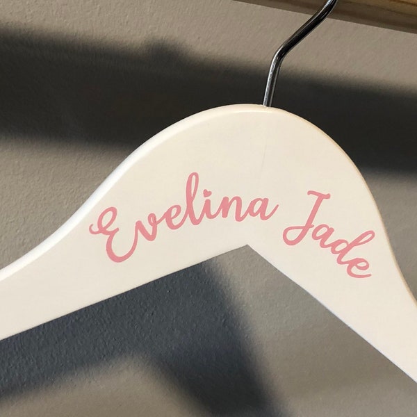 Personalized Hanger for Child or Baby, Baby Shower Gift, Wood clothing Hanger with Name