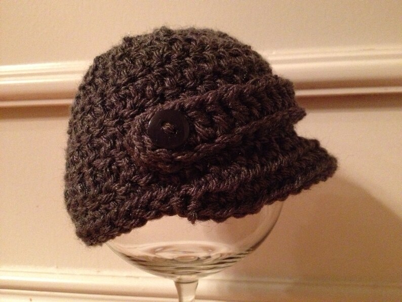 Newsboy hat cap charcoal gray or tan newborn baby boy photo Etsy