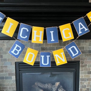 College Bound Banner | Graduation Decorations | Garland | Grad Party Decor | Custom University