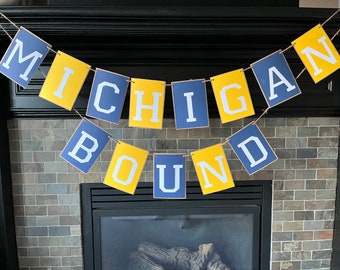 College Bound Banner | Graduation Decorations | Garland | Grad Party Decor | Custom University