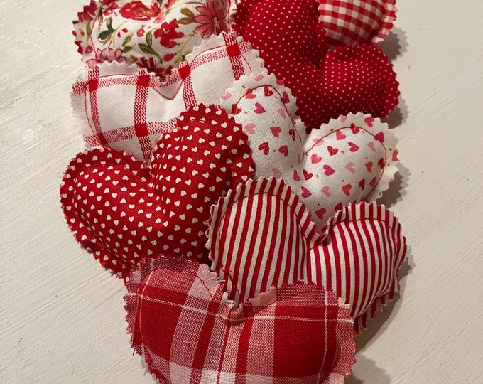 Vintage Inspired Heart Bowl Fillers, Valentine Decor, Heart Decor, Xoxo