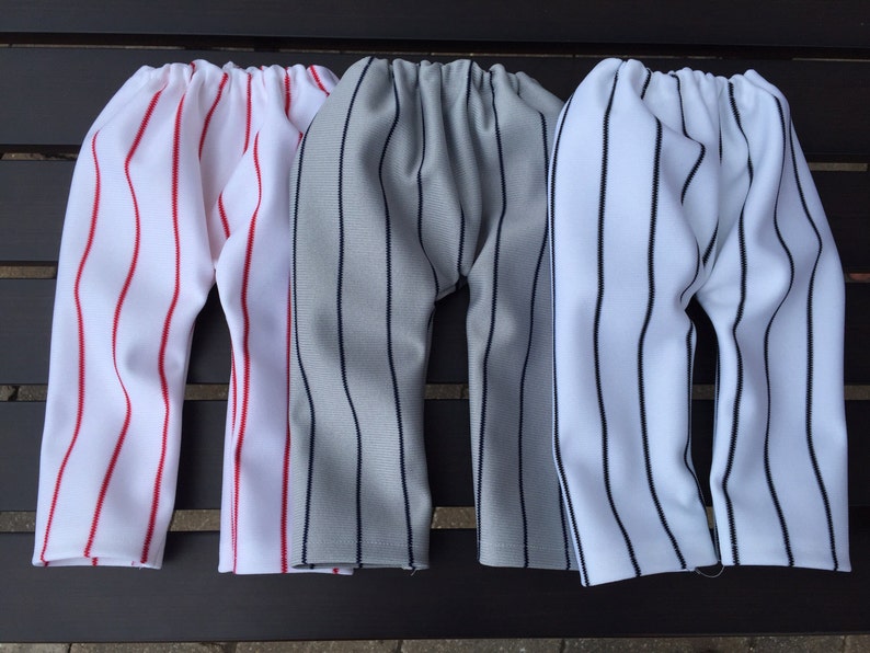 Newborn Baseball Pants Gray With Blue Pinstripes Photo Prop Etsy