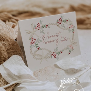 Starfish Christmas Cards: Coastal Holiday Greetings, Set of 12 with Envelopes