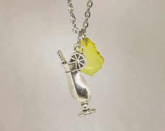 Summer necklace: If you like Piña Coladas. Friend gift. Girlfriend gift. Mother’s Day. Pop culture. Music.