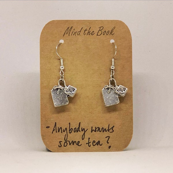 Teabag earrings. Tea lover. Autumn. Fall. Winter. Cosy. Tea time.