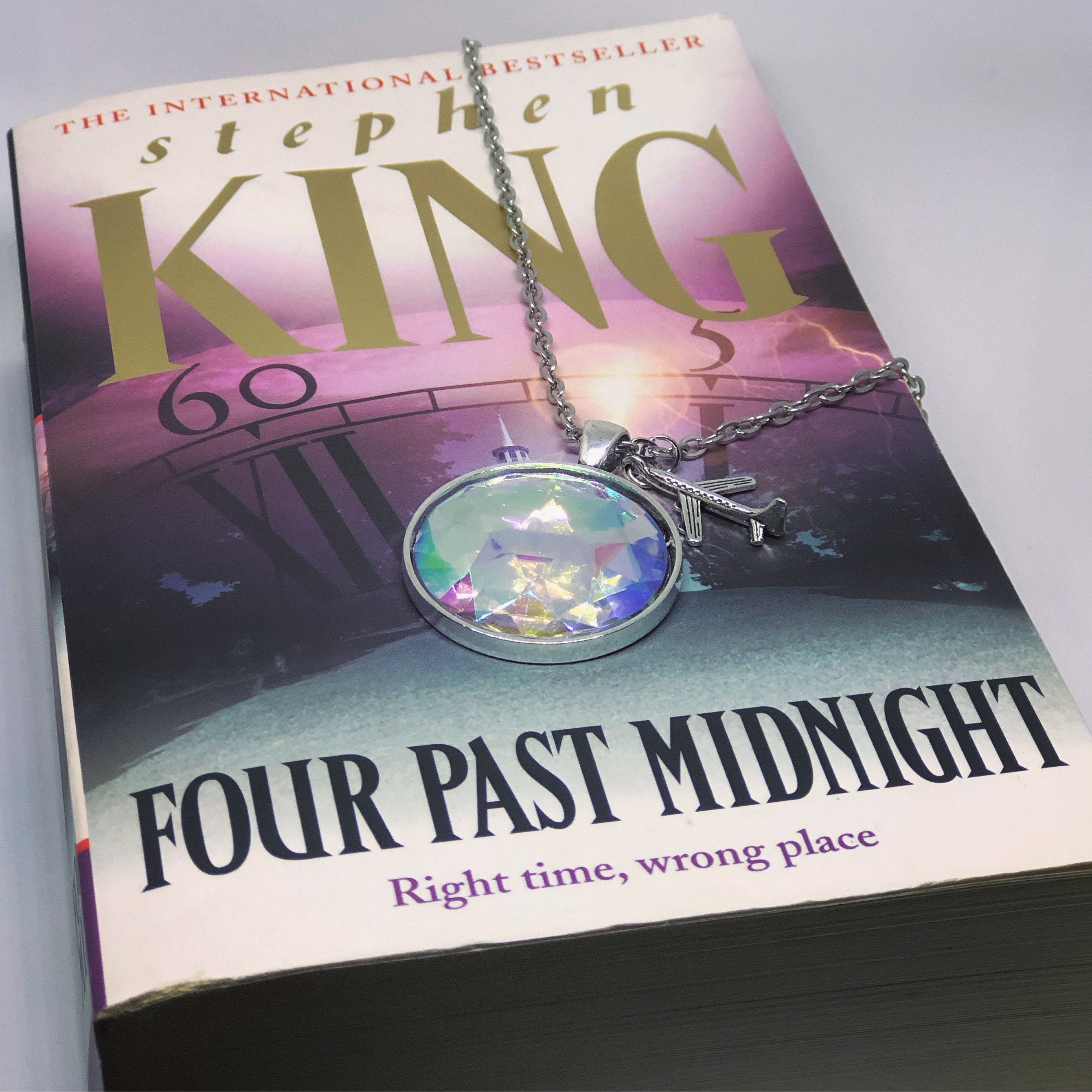 Bookish Necklace: Four Past Midnight by Stephen King. - Etsy