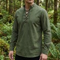 Men's Medieval Tunic Shirt, Renaissance Pirate Top, Viking LARP Costume, Ren Faire Outfit, Historical Cosplay Clothing