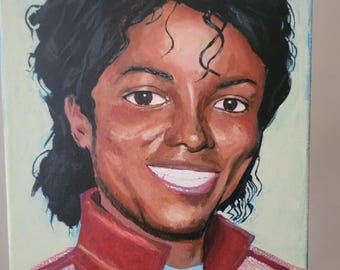 Original Michael Jackson Beat It Acryllic Painting 16x12