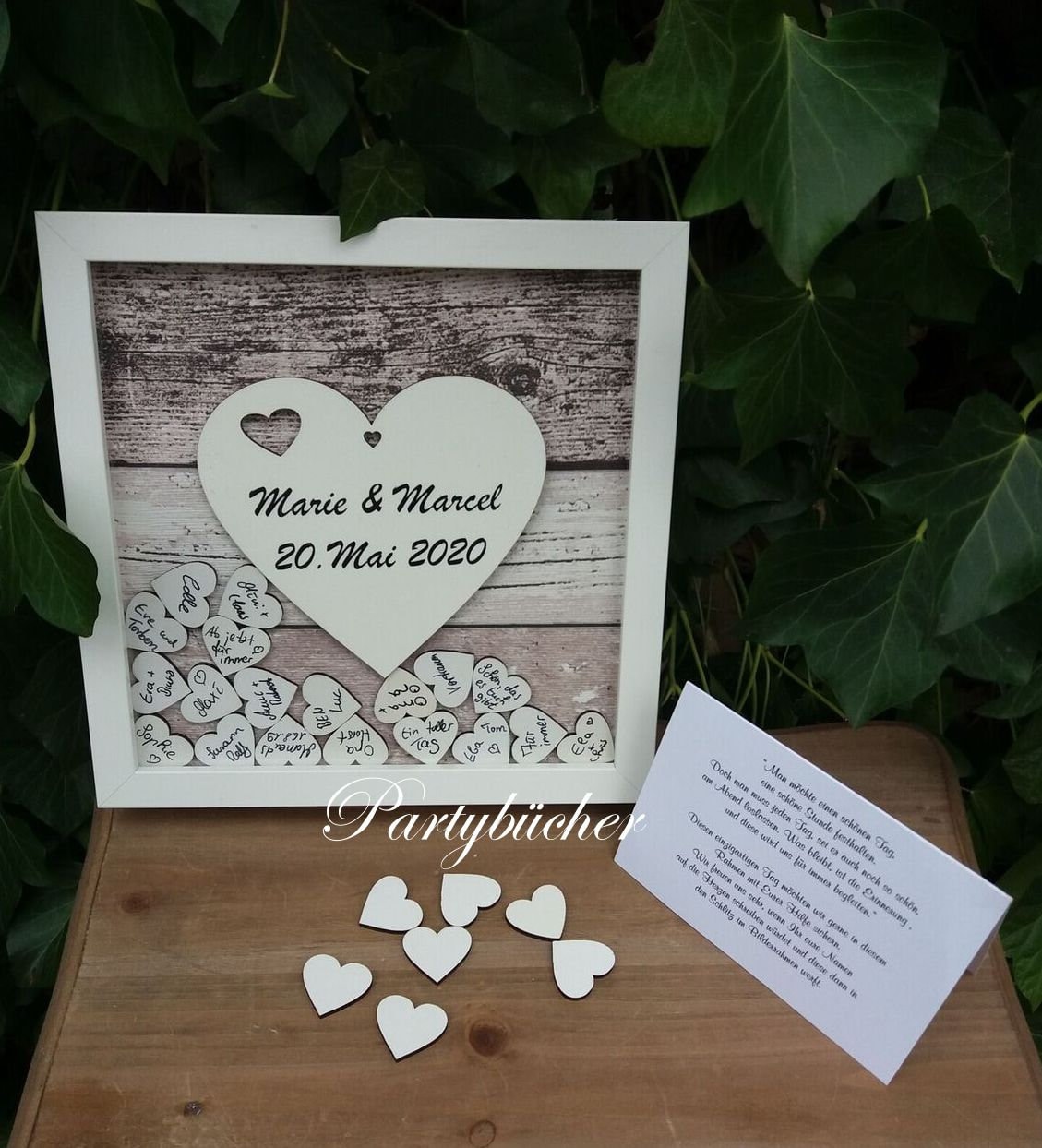 Gästebuch Hochzeit GästebuchrahmenGästebuch Holz | Etsy