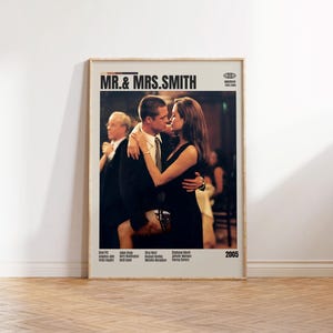 Mr. & mrs. smith poster - Etsy 日本