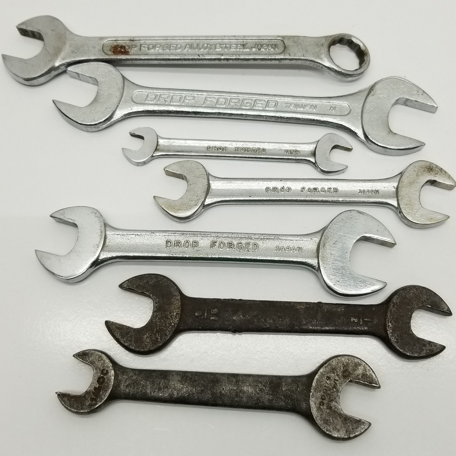Wrenches Vintage Auto Tools Open Box End Various Sizes Etsy