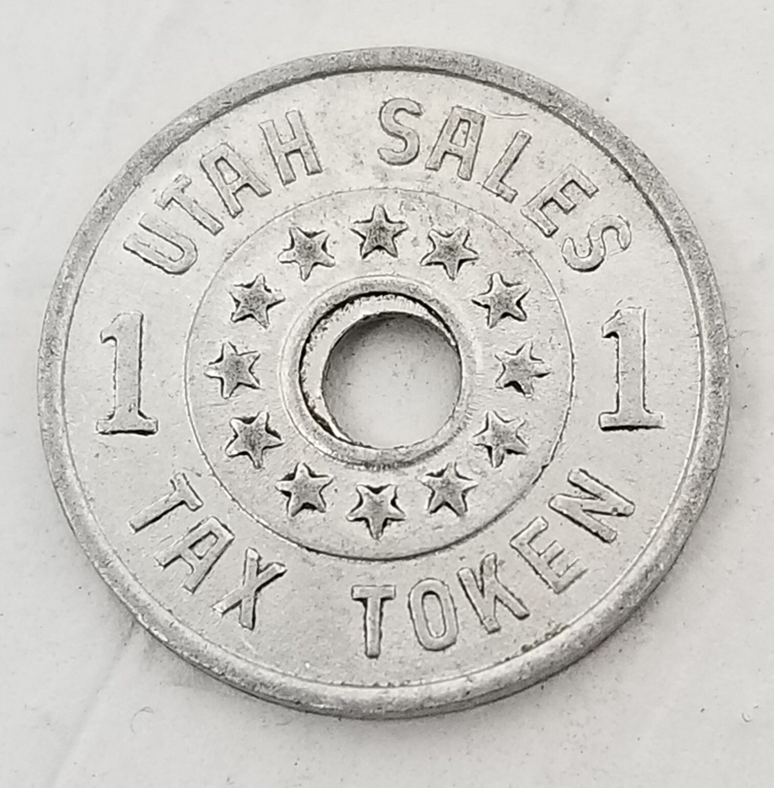 Vintage Aluminum Token Utah Sales Tax Token Emergency Relief Etsy