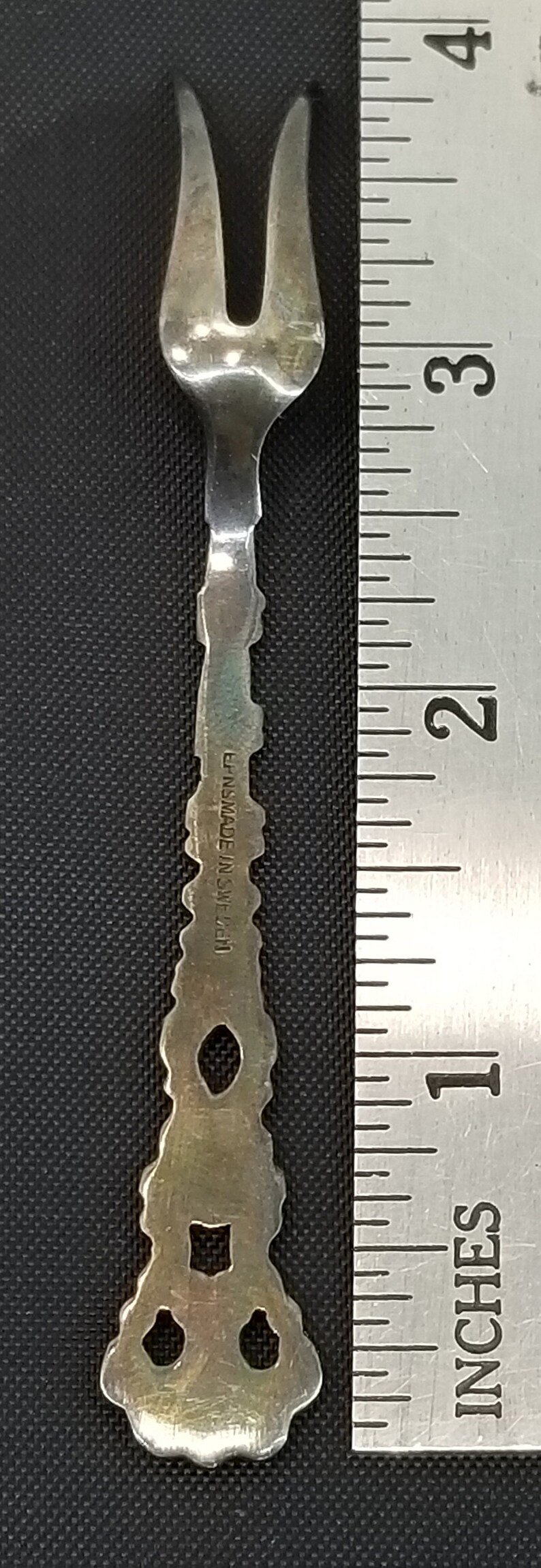 Vintage Demitasse Pickle Fork Made in Sweden EPNS Silver Plate Etsy