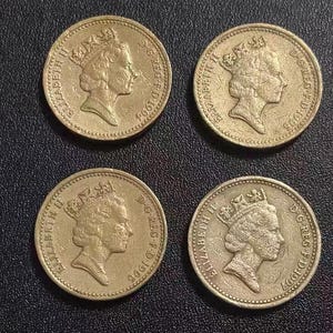 レア！旧1ポンド イギリス 赤いライオン ドラゴン 等 硬貨 9種29点