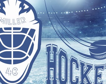 Personalized ice hockey goalie mask