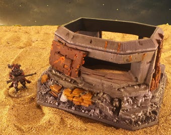 Militärbunker – 28-mm-Tabletop-Gelände, Weltraum, Imperial