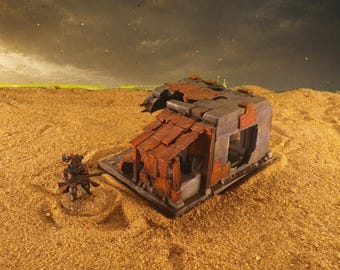 Ruinierter Außenposten des Weltraumimperiums | 28 mm Sci-Fi-Tabletop-Gelände (ABS-GF)