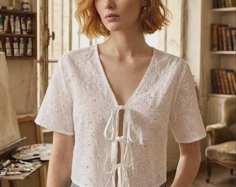 Front Tie Top Pattern, Summer Top Pattern, Blouse Pattern Sewing Pattern Women, Top Pattern, Easy Top Beginner Pattern Front Tie Top XS-XXXL